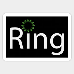 Creative ring design Sticker